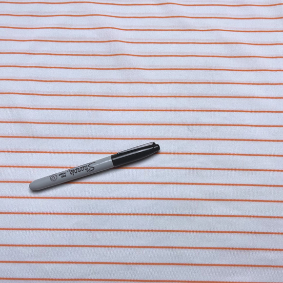Fennec Highly Evolved Golf Polo SS Mens White/Orange EUC Size L - Picture 4 of 9